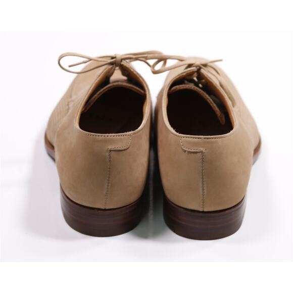 Peal & Co Brooks Brothers Beige Nubuck Brogue Suede Oxford Shoes UK 7.5 - US 8 main image 5